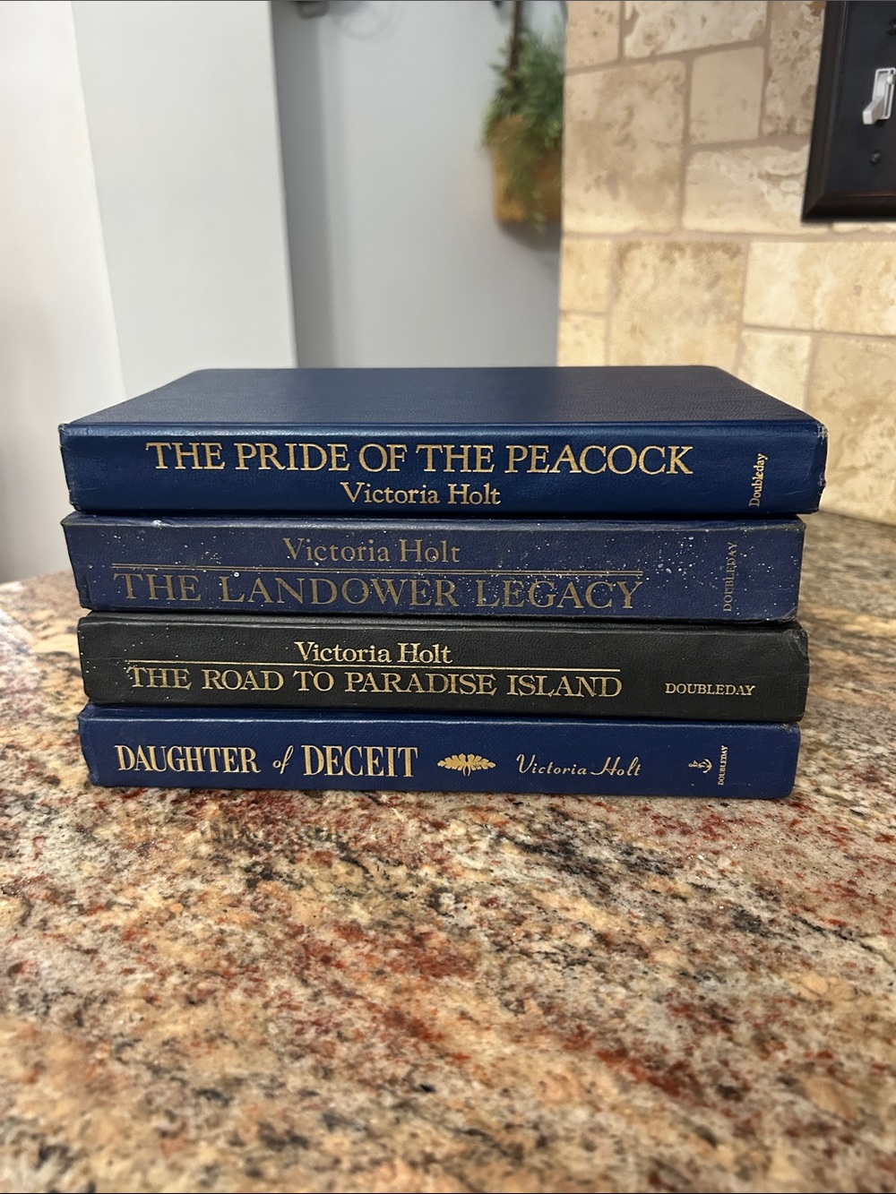Hardcover Books by Victoria Holt Decorative Book Stack